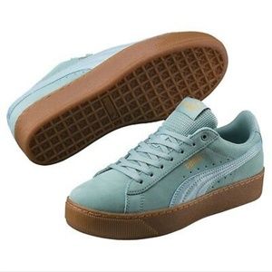 Puma Vikky Suede Platform Ladies Trainers